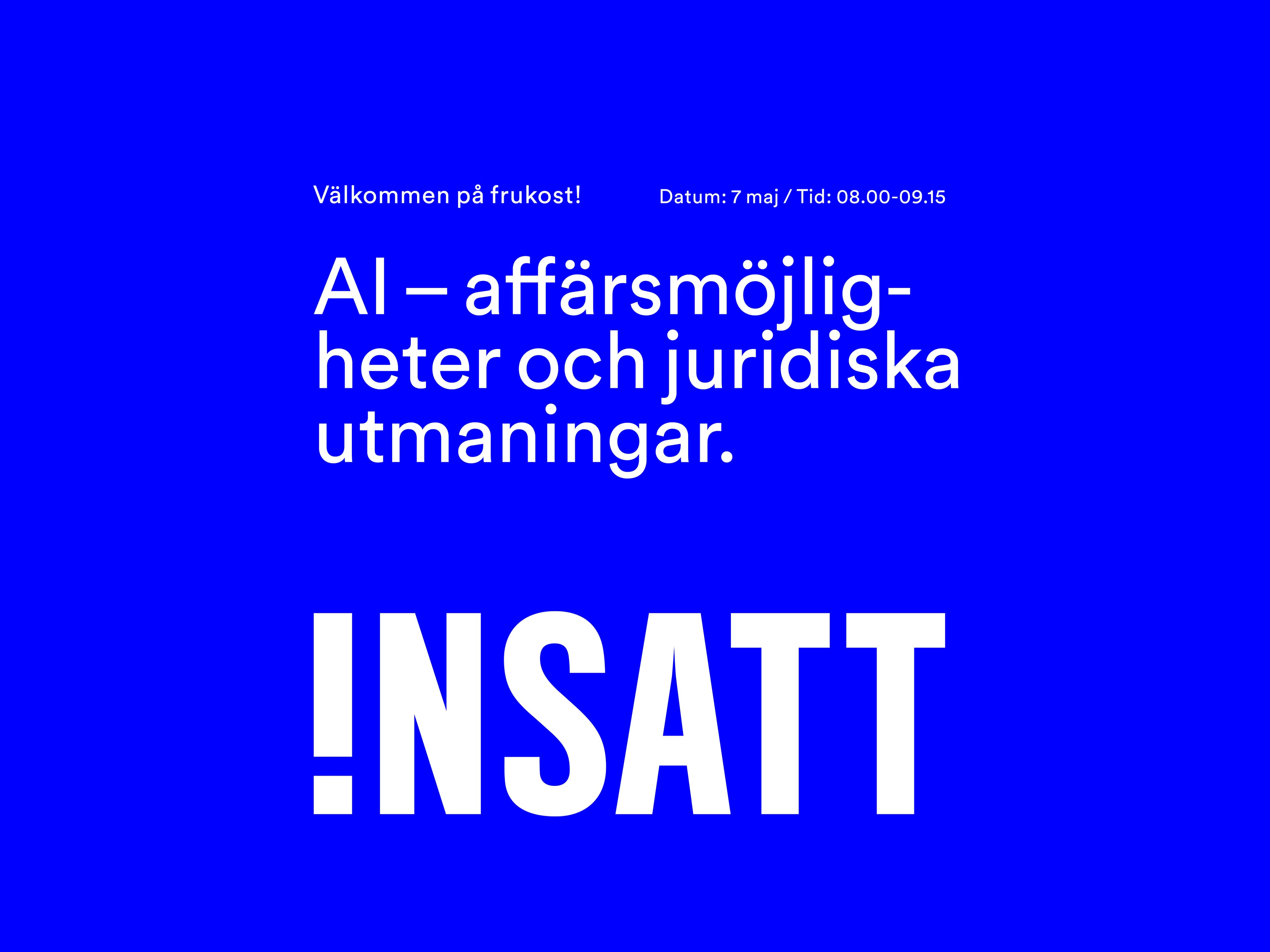 AI – affärsmöjligheter och juridiska utmaningar.